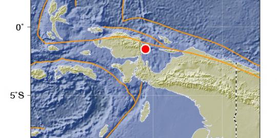 Gempa 5,7 SR guncang Papua Barat
