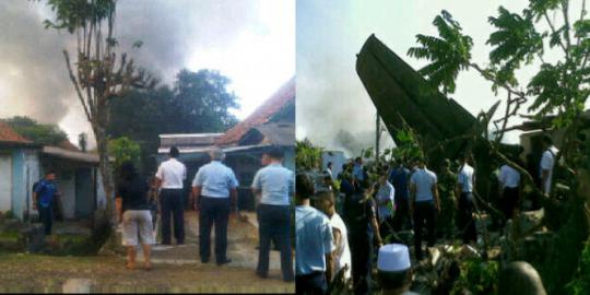 6 Orang diduga tewas akibat jatuhnya Fokker 27