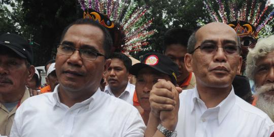 Kampanye, Faisal sambangi Stasiun Manggarai