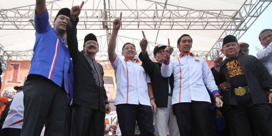 Anas dan Rhoma Irama meriahkan kampanye Foke-Nara