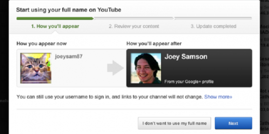Ganti nama akun Youtube jadi lebih mudah!