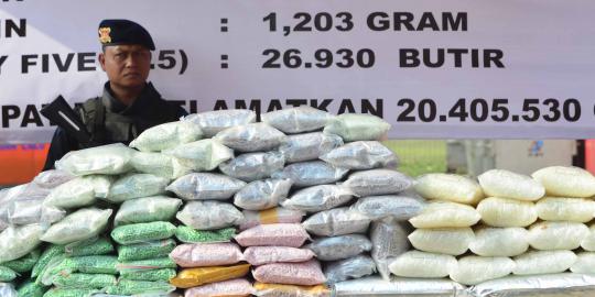 Polda musnahkan narkoba senilai Rp 1,1 triliun