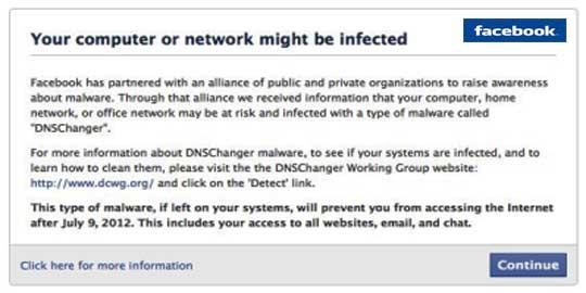 Respon Facebook dan Google terhadap DNS Changer Trojan