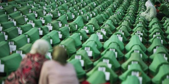 Lokasi pembantaian Muslim Bosnia terbelah dua agama