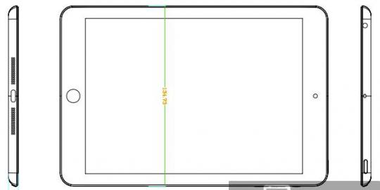 Sketsa gambar iPad Mini tersebar di internet