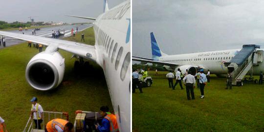 Kronologi tergelincirnya pesawat Garuda di Pekanbaru