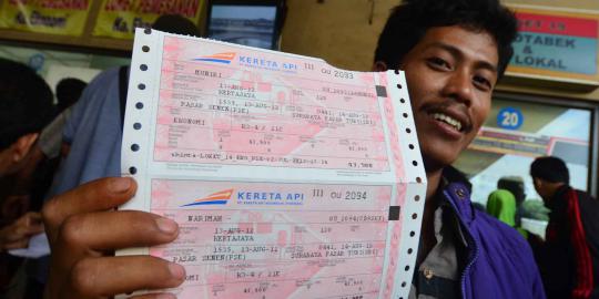 Tiket mudik KA untuk H-1 Lebaran masih tersedia