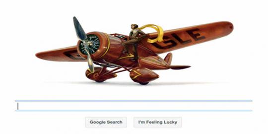Amelia Earhart, hilang tahun 1937, muncul di Google hari ini