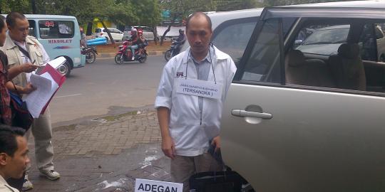 Rekonstruksi suap Tommy Hindratno dijaga ketat Brimob 