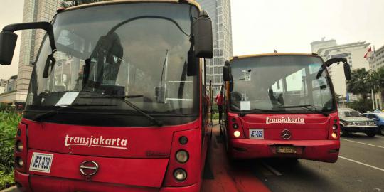 Bus TransJakarta mogok lagi di HI