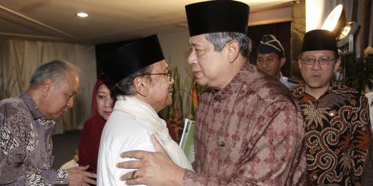TK, SBY dan Boediono buka bersama tanpa bawa istri