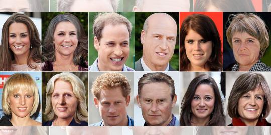 Beginilah wajah Pangeran William dan istri saat tua