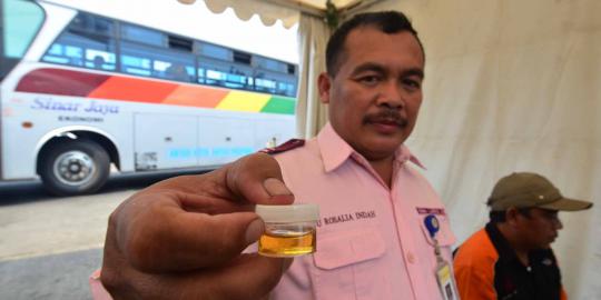 Dua sopir bus mudik positif gunakan narkoba