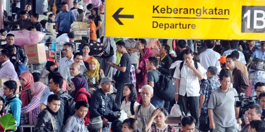 Puncak arus mudik di Bandara Soekarno-Hatta diprediksi hari ini