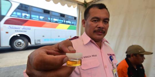 Jelang mudik, seorang sopir bus diamankan karena hisap ganja