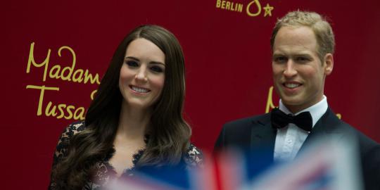 Patung lilin Kate Middleton dan Pangeran William