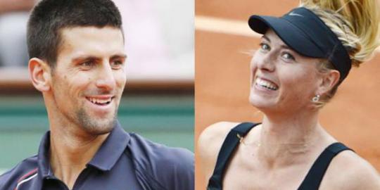 Video Sharapova pukul Djokovic dengan bola