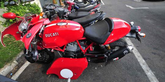 Saat kecelakaan, Andre sedang konvoi Ducati