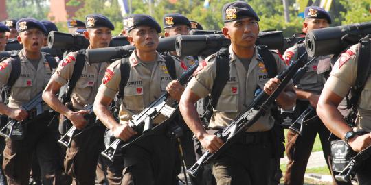 160 Personel Brimob dan 2 SSK TNI dikerahkan ke Sampang