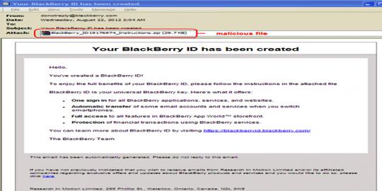 Ada virus baru diciptakan untuk serang BlackBerry