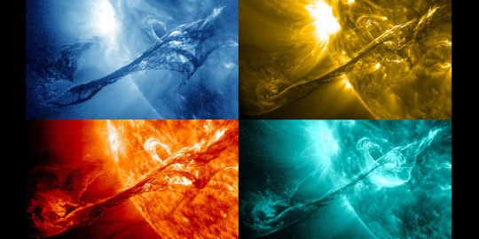 ejection dilihat dari 4 gelombang ultraviolet berbeda rev1