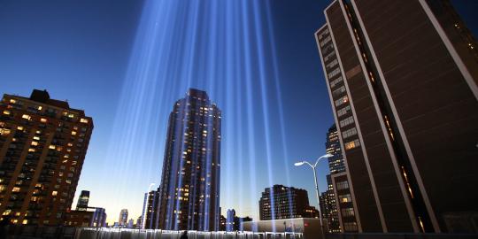 Seni cahaya, peringati tragedi WTC 11 September
