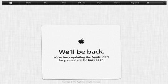 Apple tutup toko onlinenya sebelum acara \'12 September\' dimulai