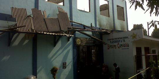 Sekolah terbakar, 600 siswa SMK Infokom Bogor diliburkan