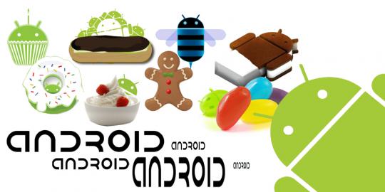 Mulai 2008 sampai 2012, Google telah rilis 9 jenis Android