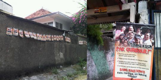 Hari pencoblosan, poster cagub DKI masih marak