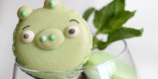Babi hijau Angry Birds disulap jadi kue imut