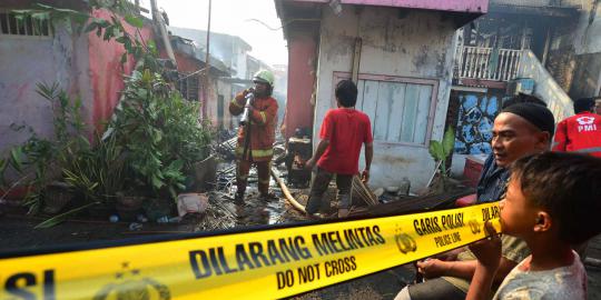 Rumah penduduk di Jl AR Hakim Medan kembali terbakar