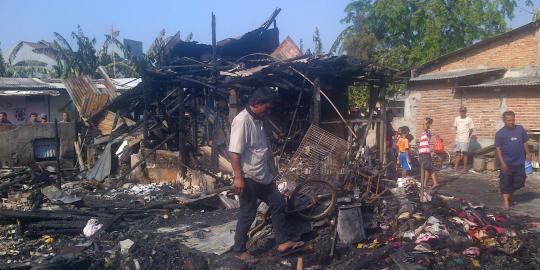 Kebakaran di Kali Pasir padam, 10 rumah rusak