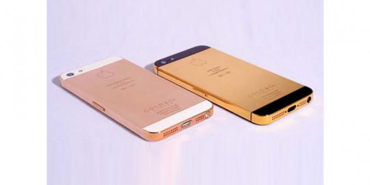 iPhone 5 lapis emas 24-karat telah dirilis