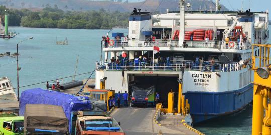 Pelabuhan Bakauheni pasca kecelakaan KM Bahuga Jaya