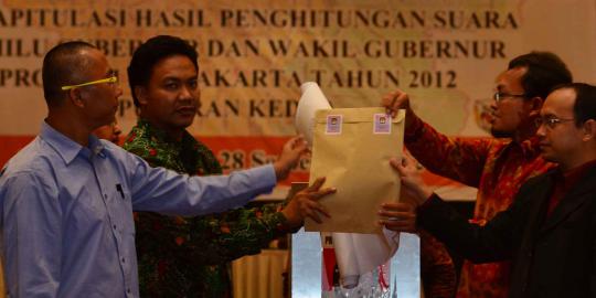 Hasil rekapitulasi KPU DKI, Jokowi-Ahok menang 