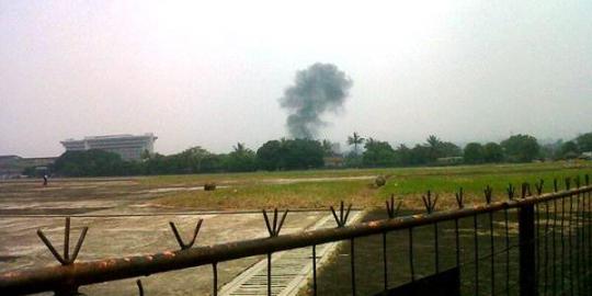 Pesawat jatuh, Lanud Husein Sastranegara ditutup