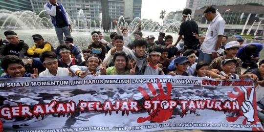 Aksi damai stop tawuran antar pelajar