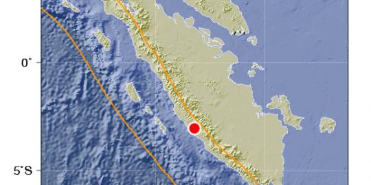 Dini hari, gempa guncang Bengkulu