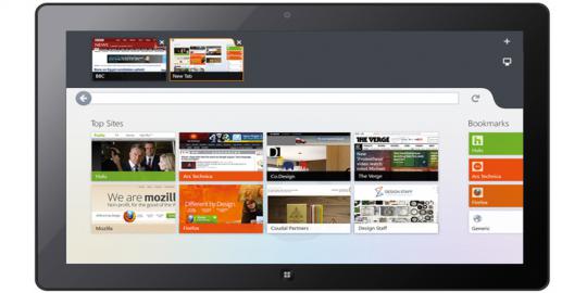 Firefox untuk Windows 8 tampil cantik