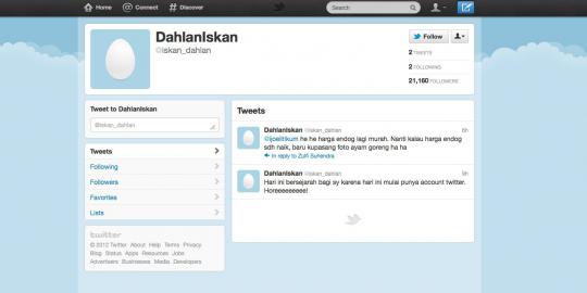 Kenapa Dahlan Iskan tidak berkicau di Twitter lagi?