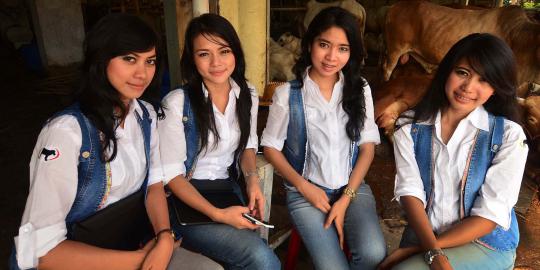 Koboi cantik penjaja sapi kurban