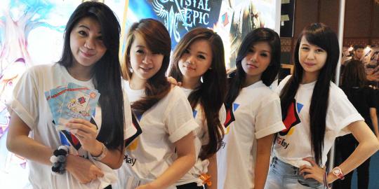 Gadis-gadis cantik Game Show di JCC