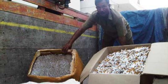 1 Juta batang rokok tanpa cukai disita di Surabaya