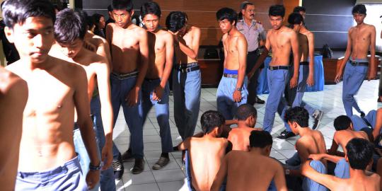 Tertangkap tawuran, 66 siswa Bakti Jaya akan diplontos