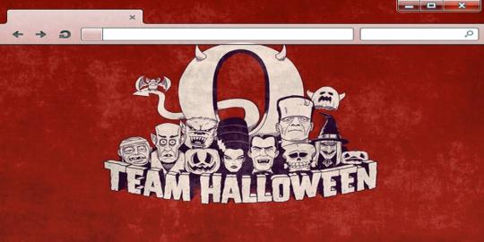 Opera bagi-bagi theme browser bertemakan Halloween