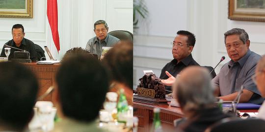 Presiden SBY pimpin rapat kabinet paripurna