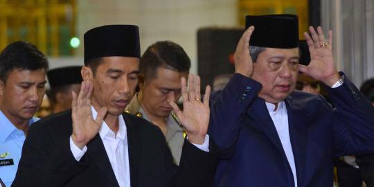 SBY dan Jokowi salat id bersama di Istiqlal