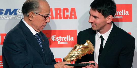 Lionel Messi dianugerahi trofi Golden Boot