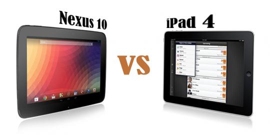 Nexus 10 lebih bagus dibanding iPad 4